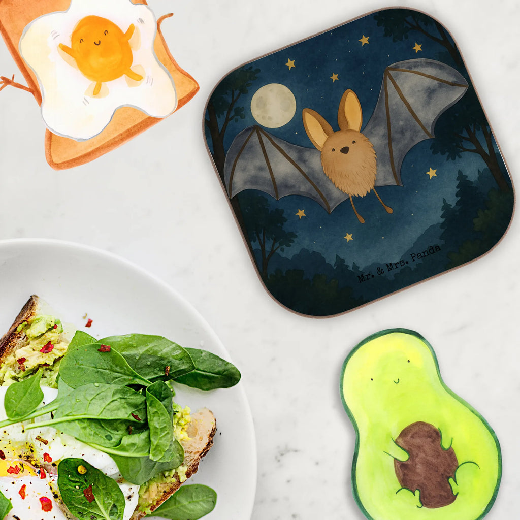 Untersetzer Fledermaus Flügel Design