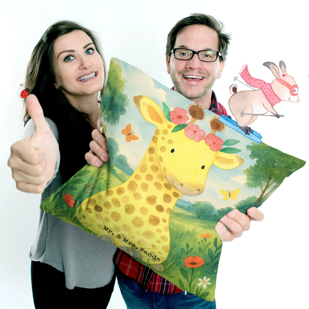 Cushion giraffe flower wreath Design Sofakissen, sofakissen, Sofakissen 40x40, Kissen, Motivkissen, sitzkissen, Kissenhülle 40x40, Kissen 40x40 Waschbar, Kissenhülle, Kissen 40x40, Kopfkissen, Kissenbezüge, Kopfkissen 40x40, Kissenbezug 40x40, Dekokissen, Zierkissen, Couchkissen, Dekokissen Sofa, Dekokissen 40x40, Afrika, Wildtiere, Giraffe, Blumenkranz, Selbstliebe, Abenteurer, Freundin