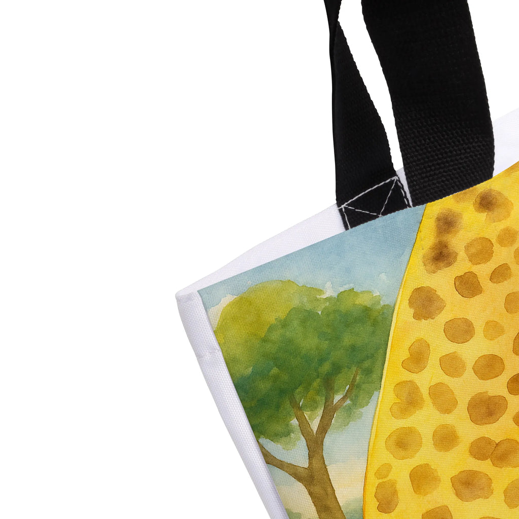 Shopper Giraffe Kind Design Beutel, Einkaufstasche, Tasche, Strandtasche, Einkaufsbeutel, Shopper, Schultasche, Freizeittasche, Tragebeutel, Schulbeutel, Alltagstasche, Afrika, Wildtiere, Giraffe, Kind, Mutter, Mama, Tochter, Sohn, Lieblingsmensch