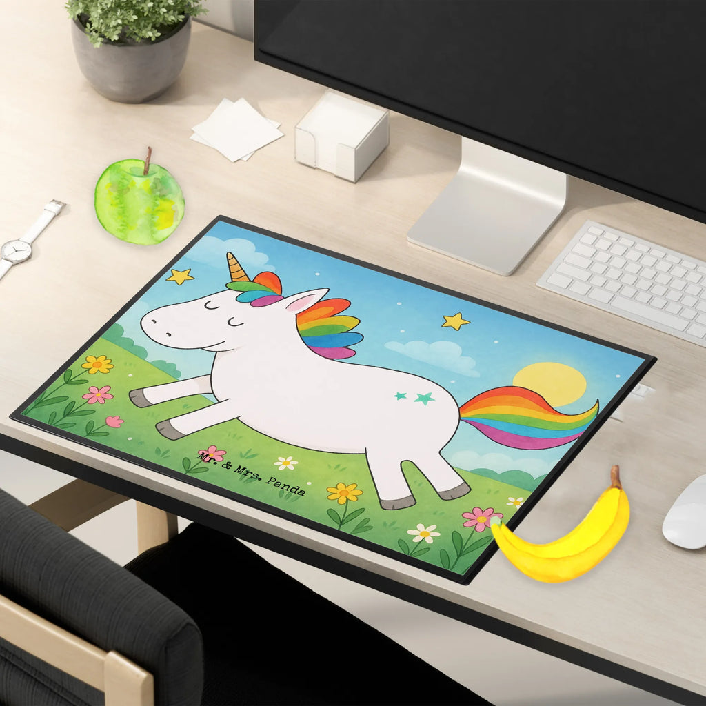 Schreibtischunterlage Einhorn Happy Design Schreibunterlage, Schreibtischauflage, Bürobedarf, Büroartikel, Schreibwaren, Schreibtisch Unterlagen, Schreibtischunterlage Groß, Einhorn, Einhörner, Einhorn Deko, Unicorn, glücklich, fröhlich, Spaß, Freude, Lebensfreude, witzig, spannend, Lächeln, Lachen