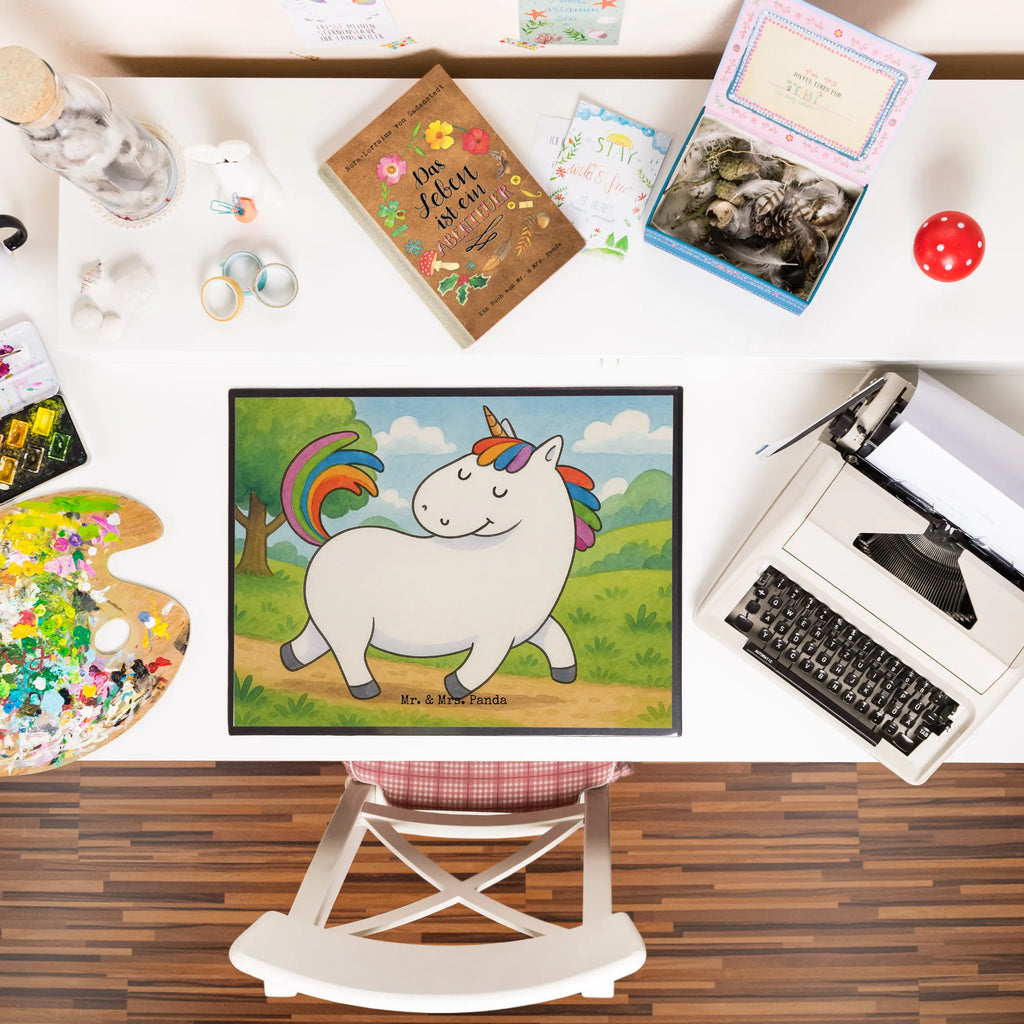 Schreibtischunterlage Einhorn Stolzieren Design Schreibunterlage, Schreibtischauflage, Bürobedarf, Büroartikel, Schreibwaren, Schreibtisch Unterlagen, Schreibtischunterlage Groß, Einhorn, Einhörner, Einhorn Deko, Unicorn, stolz, anders, bunt, Pferd, Reiter, Reiten, Freundin, Geschenk