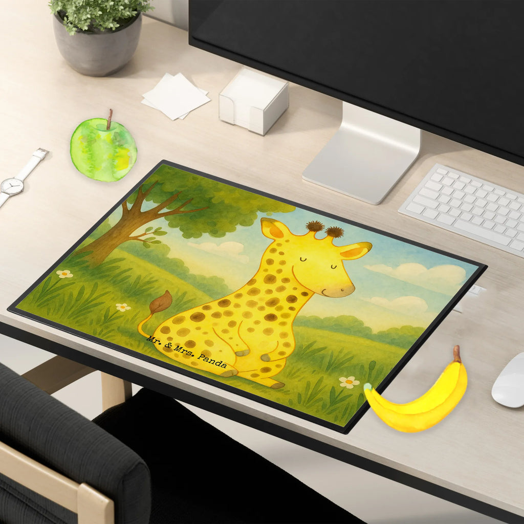 Desk pad giraffe Satisfied Design Schreibunterlage, Schreibtischauflage, Bürobedarf, Büroartikel, Schreibwaren, Schreibtisch Unterlagen, Schreibtischunterlage Groß, Afrika, Wildtiere, Giraffe, Zufrieden, Glück, Abenteuer