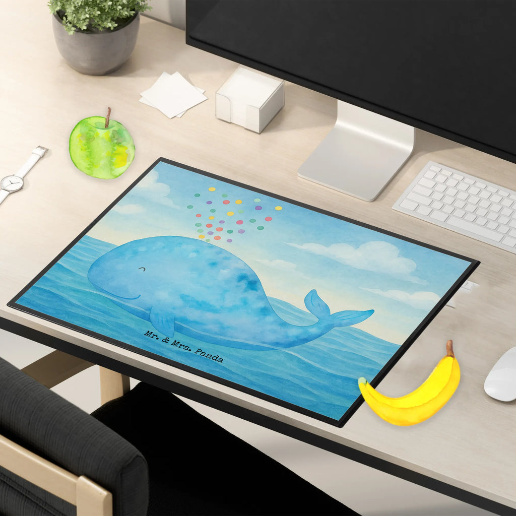 Schreibtischunterlage Wal Konfetti Design