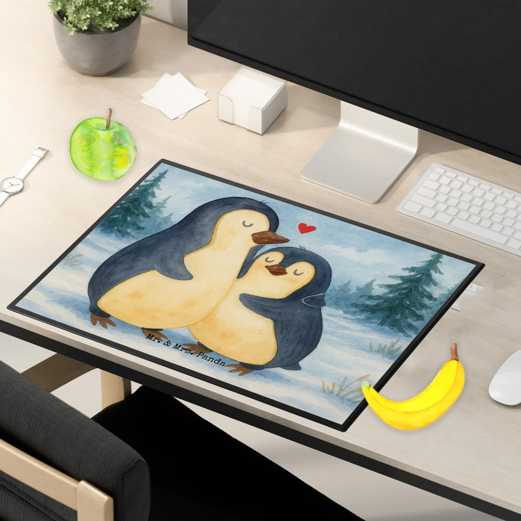 Schreibtischunterlage Pinguin umarmen Design