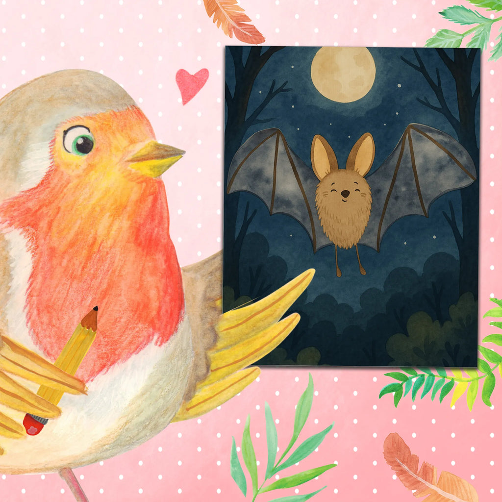 Malowanie według numerów nietoperz skrzydło Design Motywy zwierzęce, dobra energia, zabawne powiedzonka, zwierzęta