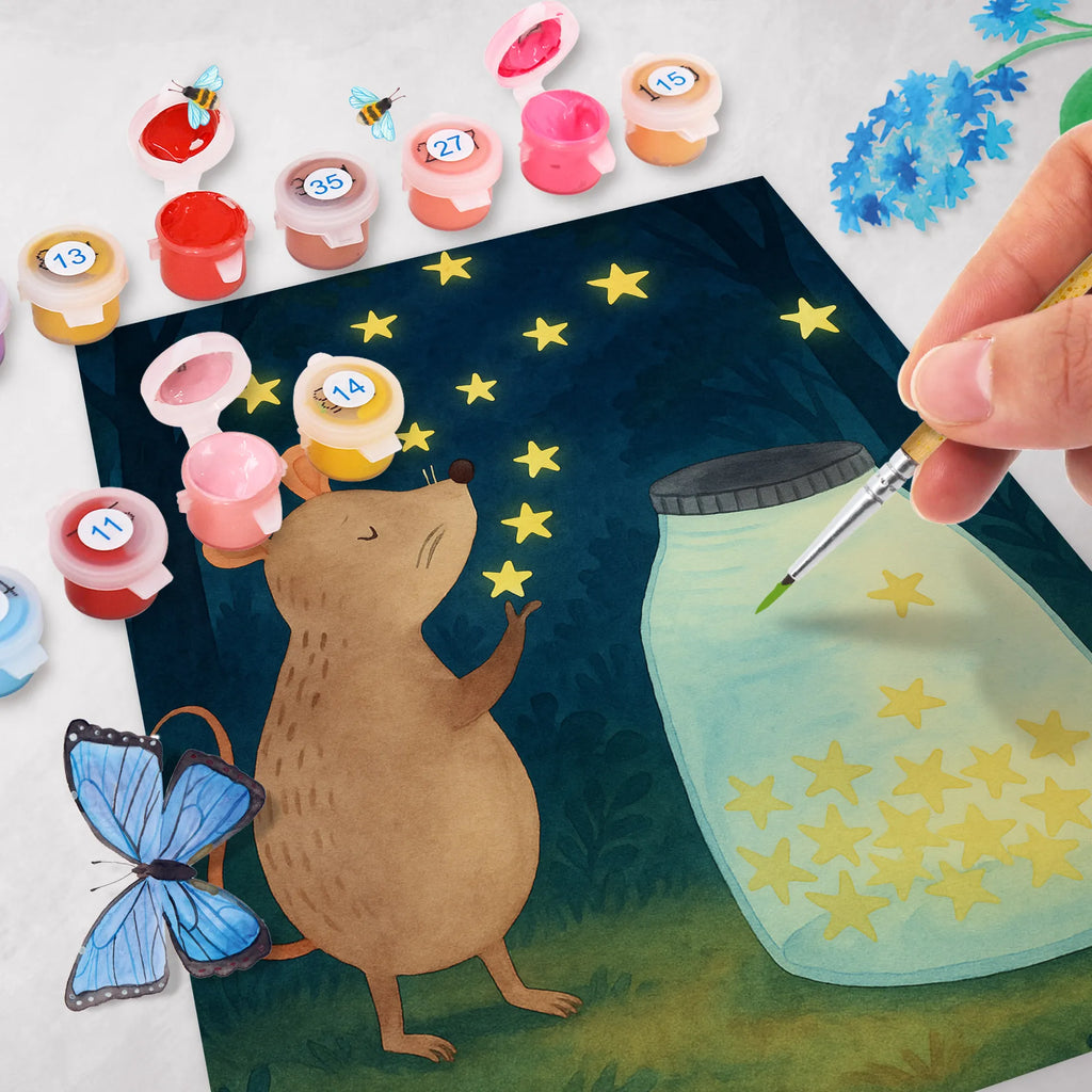 Malen nach Zahlen Maus Sterne Design DIY, Kunstwerk, Baseln, Ausmalbild, Bastelidee, Malen, Künstler, Kreativität, Malen nach Zahlen, Tiermotive, Gute Laune, lustige Sprüche, Tiere, Wunsch, erstes Kind, Kindergeburtstag, Geburtstag, Sterne, Hoffnung, Taufe, Geburt, Träume, Schwangerschaft, Taufgeschenk, Kind, Maus