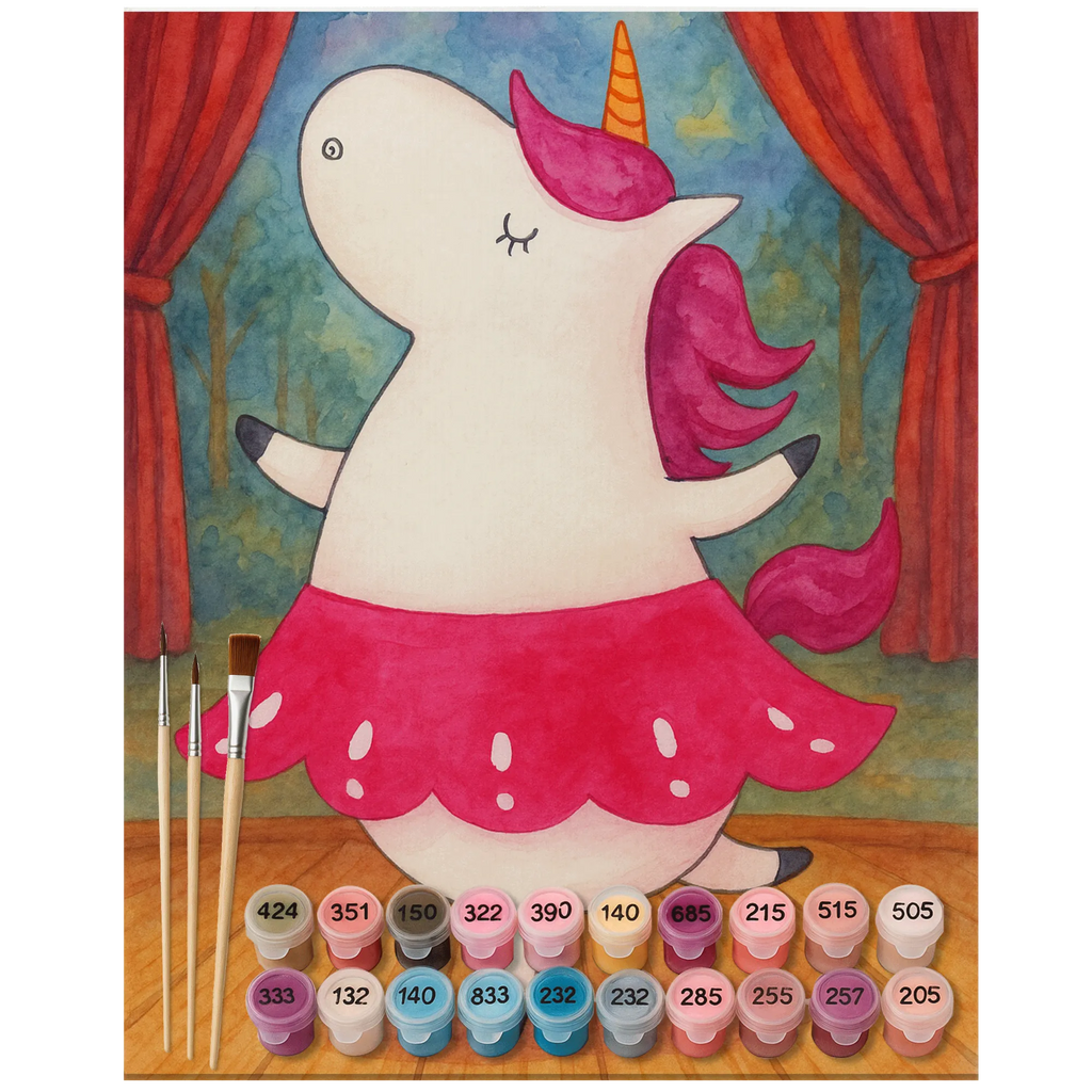 Paint by Numbers unicorn ballerina Design unicorn, unicorns, Party, Unicorn, Dancing, Dancer gift, Flat, Fun, English, Ballerina, Celebration, dancer present, Einhorn