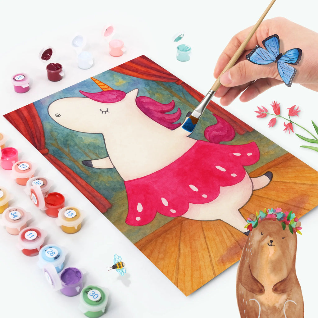 Paint by Numbers unicorn ballerina Design unicorn, unicorns, Party, Unicorn, Dancing, Dancer gift, Flat, Fun, English, Ballerina, Celebration, dancer present, Einhorn