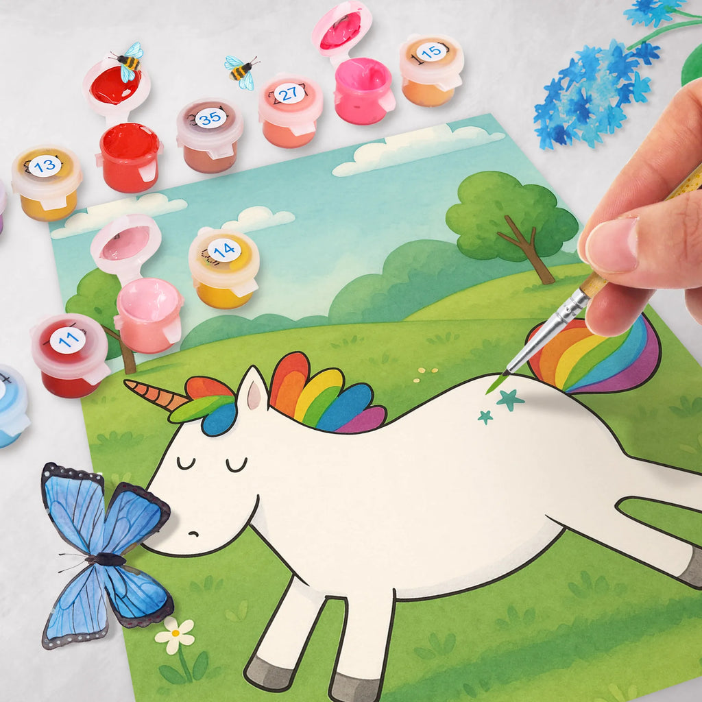 Paint by Numbers unicorn happy Design unicorn, unicorns, funny, fun, happy, joy, joy of life, cheerful
