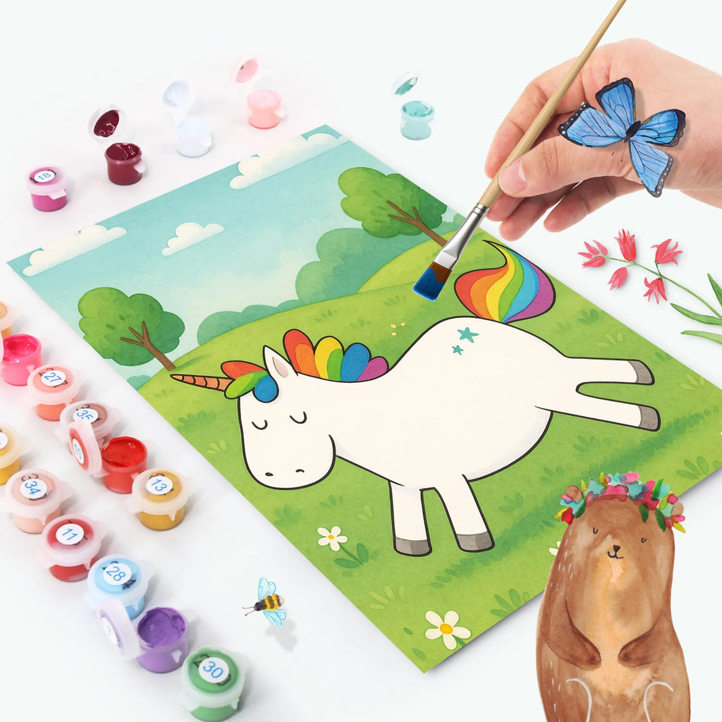 Paint by Numbers unicorn happy Design unicorn, unicorns, funny, fun, happy, joy, joy of life, cheerful