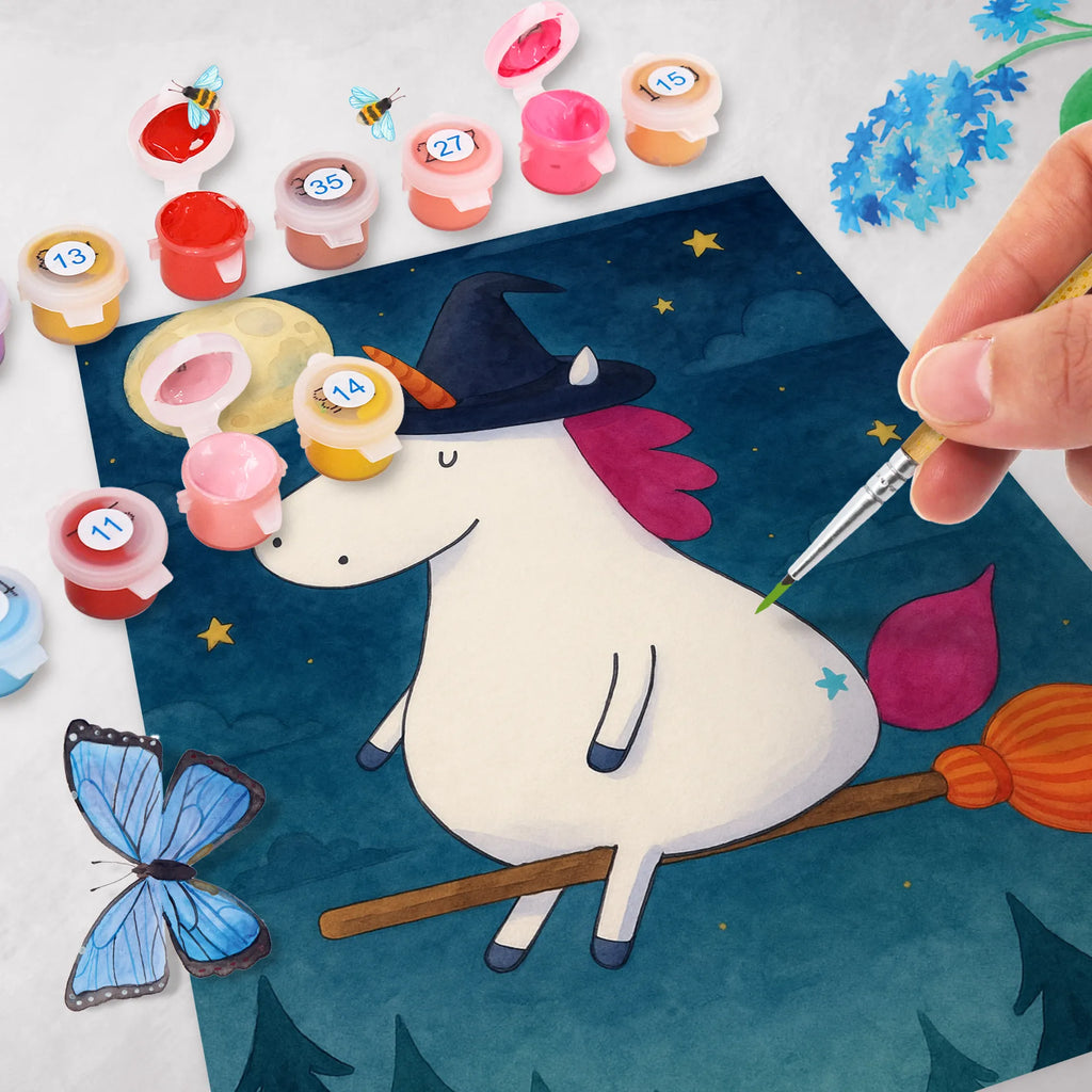 Paint by Numbers unicorn Witch Design leinwand malset, diy set, kreativ set, malen nach zahlen set, malset, Malen nach Zahlen, zahlenbilder, Unicorn, Einhorn, Einhörner, Einhorn Deko, Freundin, Zicke, Engel, Ehefrau, Teufel, Leben, Verrückte, Hexe, Frau