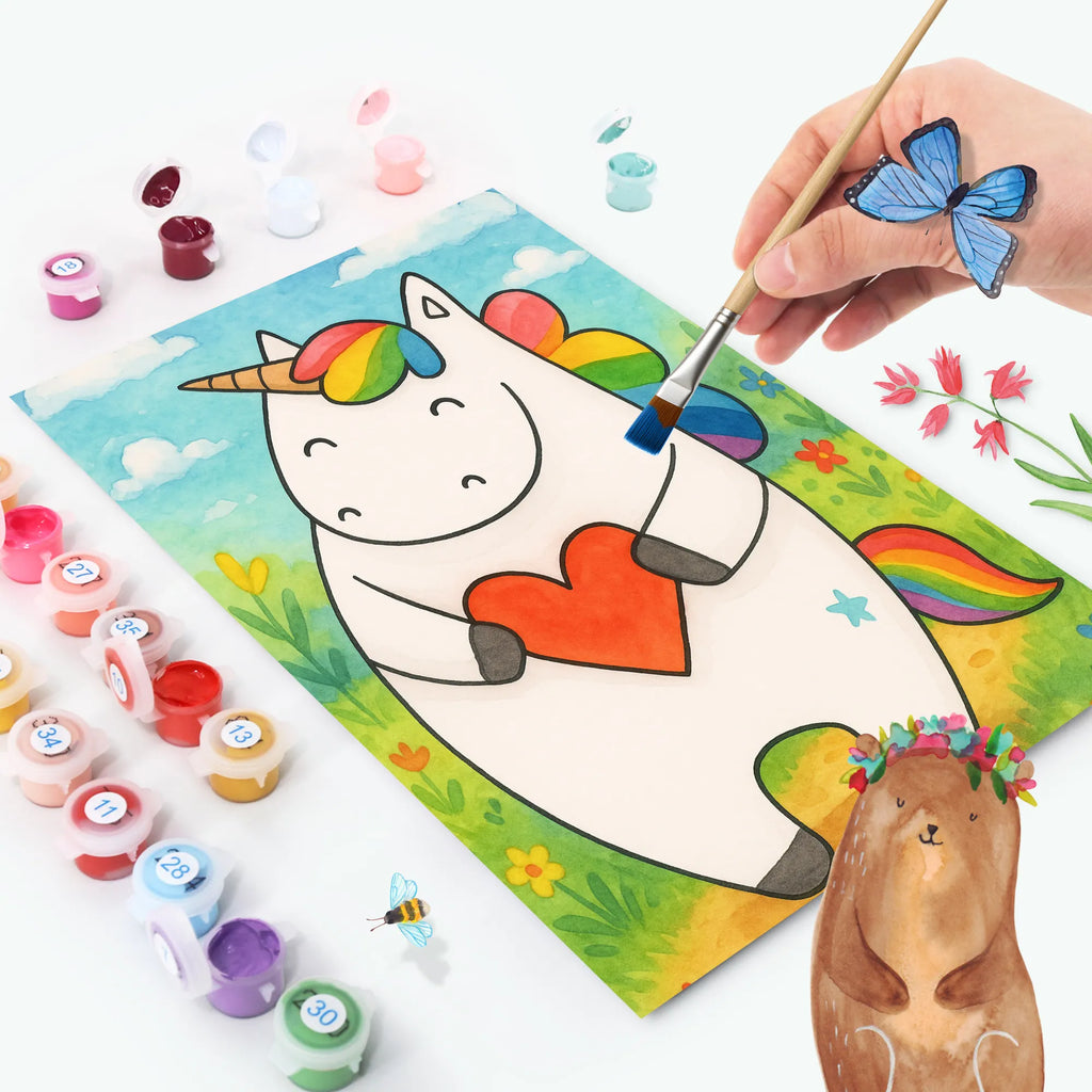 Paint by Numbers unicorn Heart Design Bastelidee, Kreativität, Ausmalbild, Baseln, DIY, Malen nach Zahlen, Künstler, Kunstwerk, Malen, Einhorn, Einhörner, Einhorn Deko, Unicorn, bunt, witzig, Freundin, anders, lustig, schlimm, Herz, böse