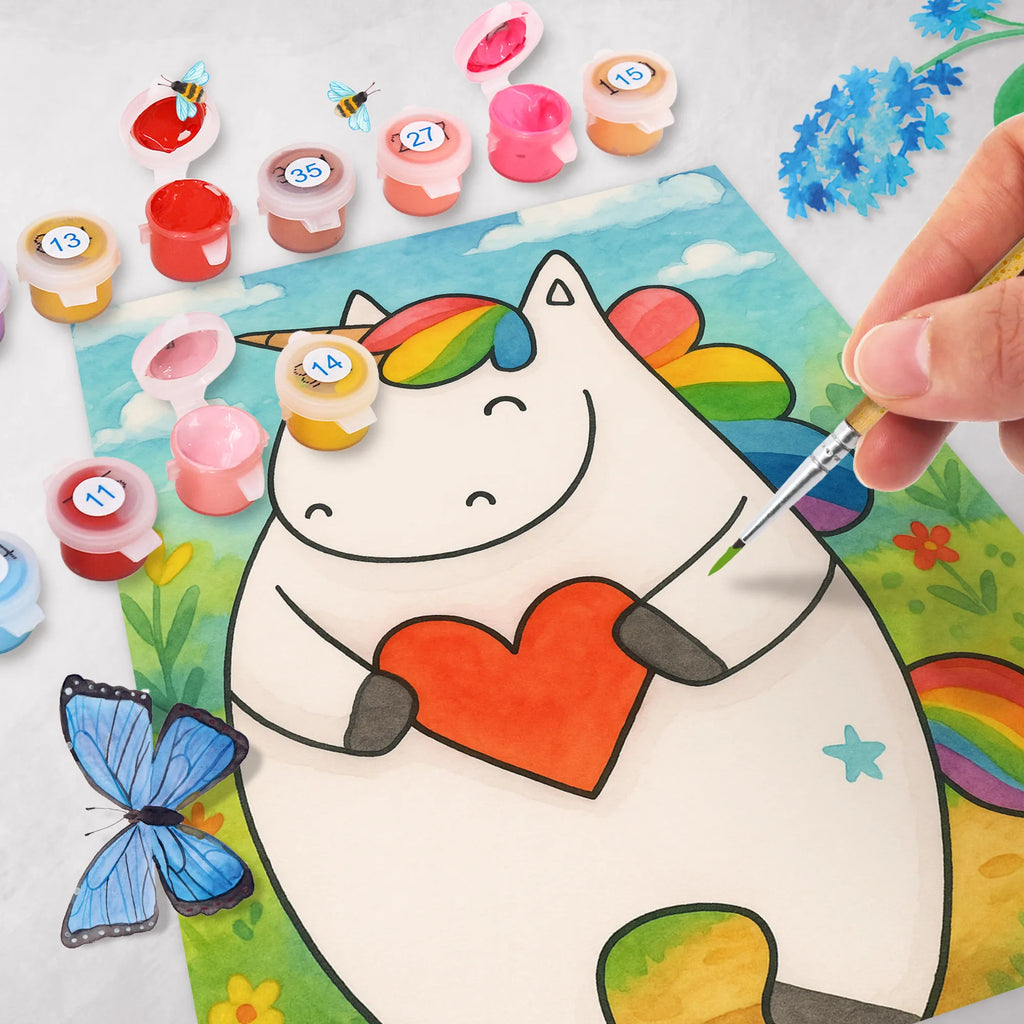 Paint by Numbers unicorn Heart Design Bastelidee, Kreativität, Ausmalbild, Baseln, DIY, Malen nach Zahlen, Künstler, Kunstwerk, Malen, Einhorn, Einhörner, Einhorn Deko, Unicorn, bunt, witzig, Freundin, anders, lustig, schlimm, Herz, böse