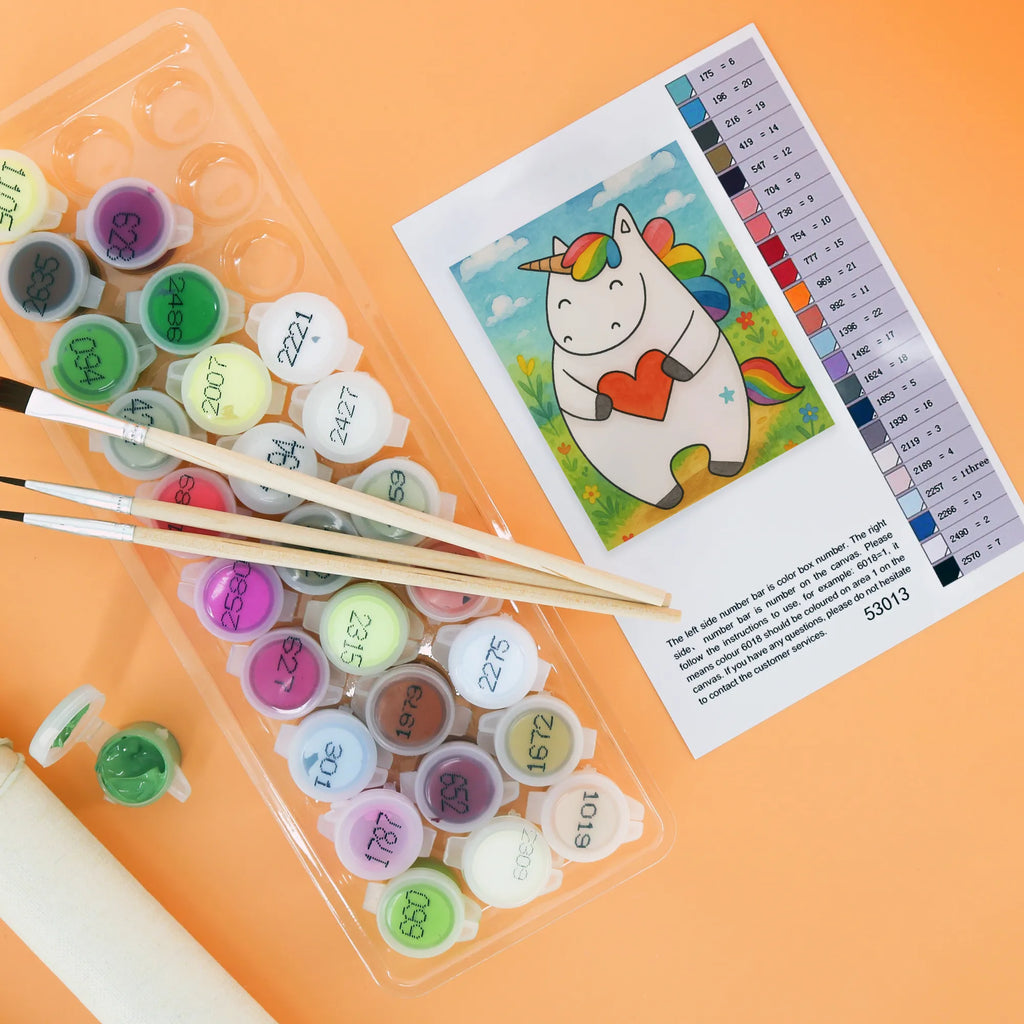 Paint by Numbers unicorn Heart Design Bastelidee, Kreativität, Ausmalbild, Baseln, DIY, Malen nach Zahlen, Künstler, Kunstwerk, Malen, Einhorn, Einhörner, Einhorn Deko, Unicorn, bunt, witzig, Freundin, anders, lustig, schlimm, Herz, böse