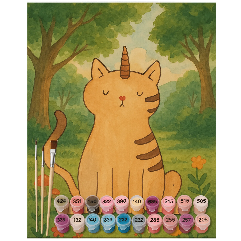 Paint by Numbers unicorn Cat Design Malen nach Zahlen, Ausmalbild, Kunstwerk, Künstler, Malen, Bastelidee, Baseln, Kreativität, DIY, Einhorn, Einhörner, Einhorn Deko, Unicorn, Mieze, Einhornkatze, Erwachsenwerden, Katzenhorn, Glitzer, Kittyhorn, Katze, Katzer, Regenbogen, Einhornpower
