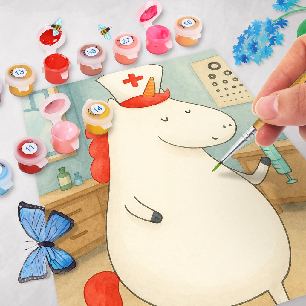 Paint by Numbers unicorn Nurse Design Kreativität, DIY, Bastelidee, Kunstwerk, Künstler, Baseln, Malen nach Zahlen, Malen, Ausmalbild, Einhorn, Einhörner, Einhorn Deko, Unicorn, Krankenschwester Geschenk, Krankenschwester Dankeschön, Krankenpfleger Geschenk, Ärztin Geschenk, Krankenpflegerin, Krankenhaus