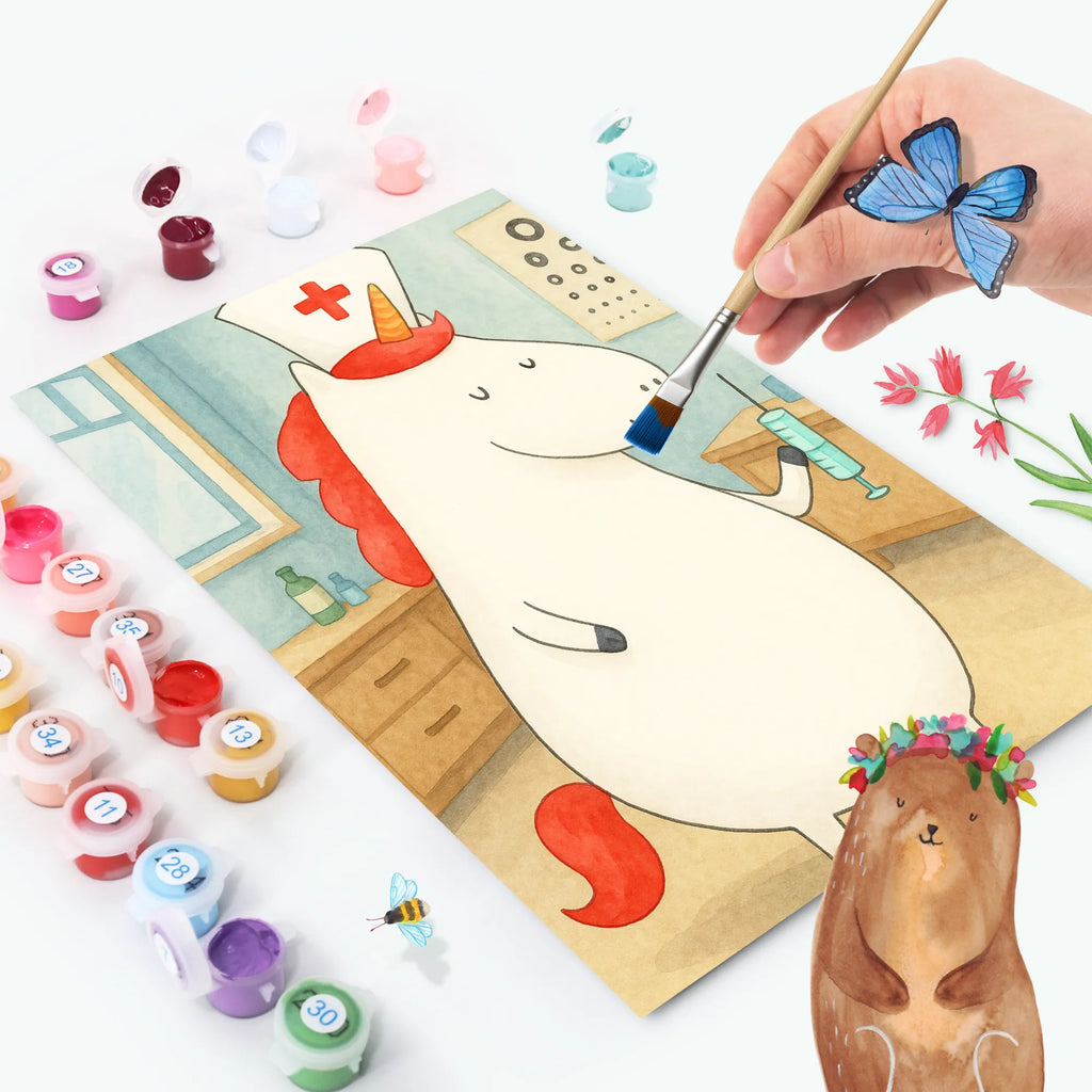 Paint by Numbers unicorn Nurse Design Kreativität, DIY, Bastelidee, Kunstwerk, Künstler, Baseln, Malen nach Zahlen, Malen, Ausmalbild, Einhorn, Einhörner, Einhorn Deko, Unicorn, Krankenschwester Geschenk, Krankenschwester Dankeschön, Krankenpfleger Geschenk, Ärztin Geschenk, Krankenpflegerin, Krankenhaus