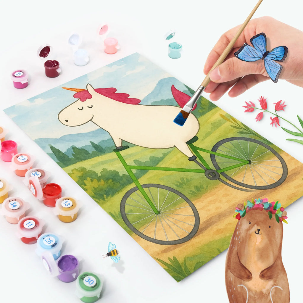 Malowanie według numerów Jednorożec Rowerzysta Design Kreativität, Bastelidee, DIY, Malen, Baseln, Ausmalbild, Malen nach Zahlen, Künstler, Kunstwerk, Einhorn, Einhörner, Einhorn Deko, Unicorn, Kummer, Radfahren, Bike, Konfetti, Liebeskummer, Feenstaub, Rad, Luxusproblem, Radfahrer