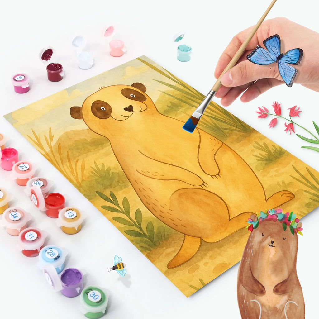 Malowanie według numerów Surikatka Design Malen nach Zahlen, DIY, Bastelidee, Künstler, Kunstwerk, Baseln, Malen, Ausmalbild, Kreativität, Afrika, Wildtiere, Erdmännchen, Weltreise, Traveling, Roadtrip, Spruch, Afrikareise, Reisen