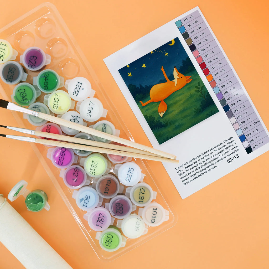 Malowanie według numerów lis Gwiazdy Design Lis