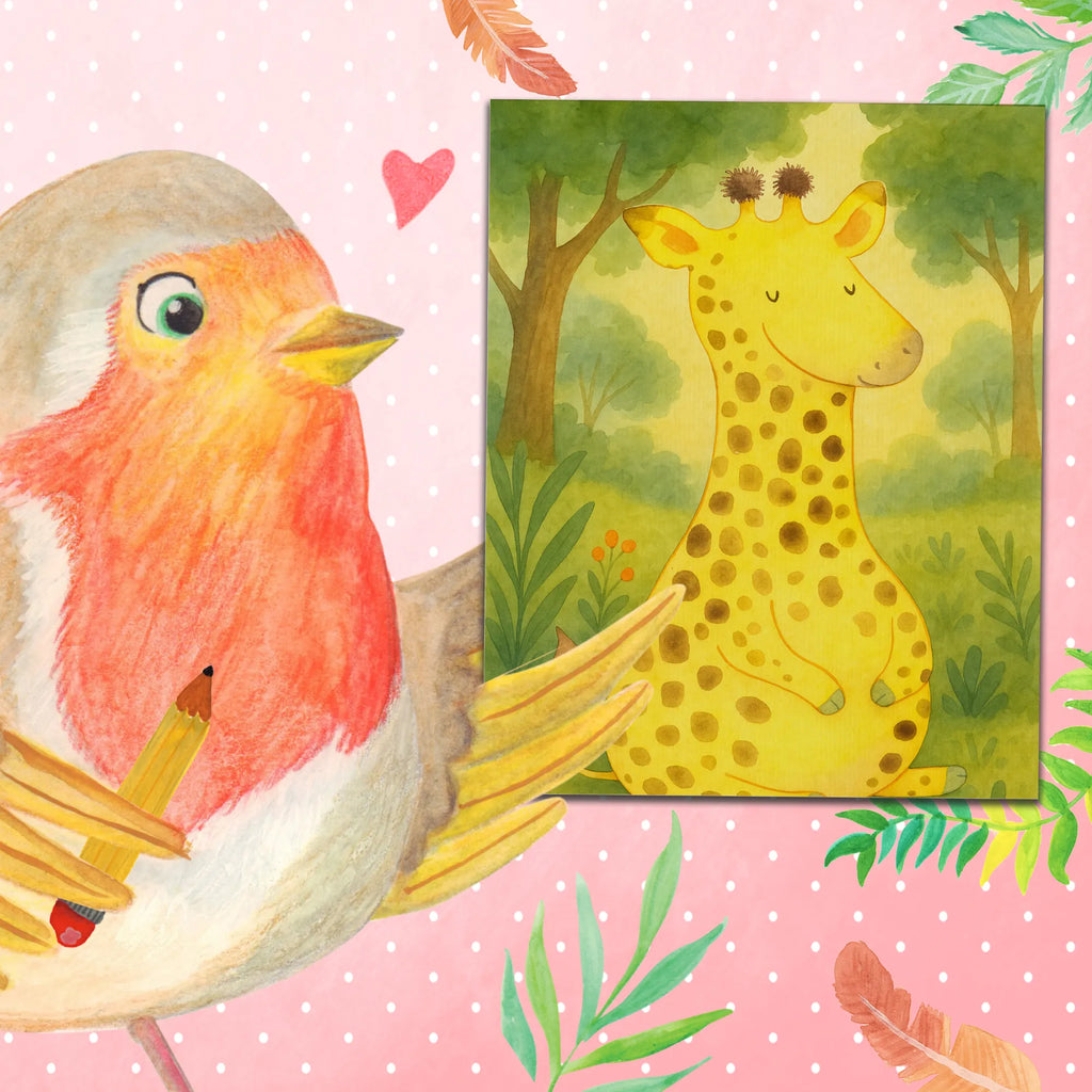 Malowanie według numerów żyrafa Zadowolony Design Baseln, Bastelidee, Malen, Ausmalbild, Künstler, Kunstwerk, Malen nach Zahlen, Kreativität, DIY, Afrika, Wildtiere, Glück, Abenteuer, Giraffe, Zufrieden