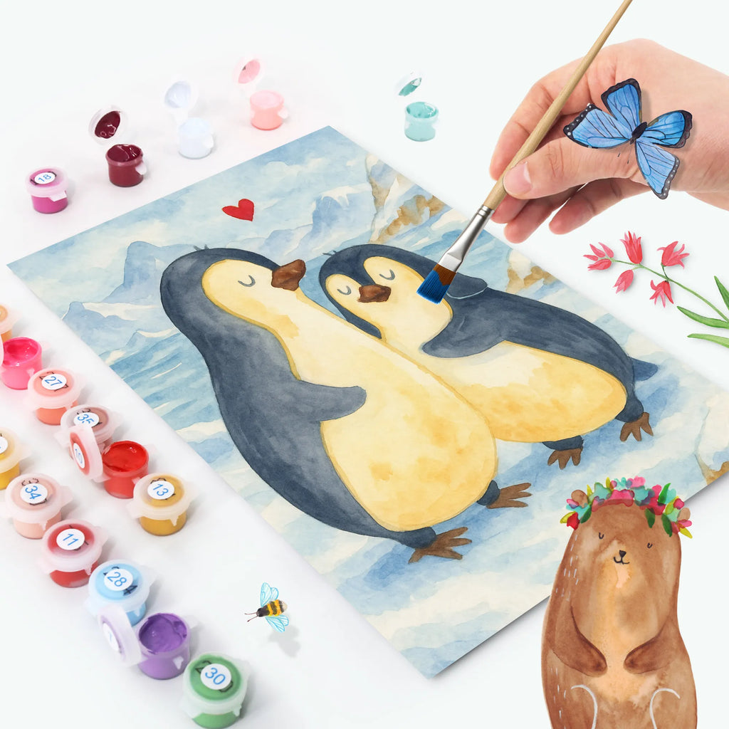 Malen nach Zahlen Pinguin umarmen Design Künstler, Bastelidee, Kreativität, Malen nach Zahlen, Kunstwerk, Baseln, Malen, DIY, Ausmalbild, Pinguin, Liebesbeweis, Liebesgeschenk, Hochzeitsgeschenk, Liebe, Liebespaar, Jahrestag, Hochzeit, Verlobung, Hochzeitstag
