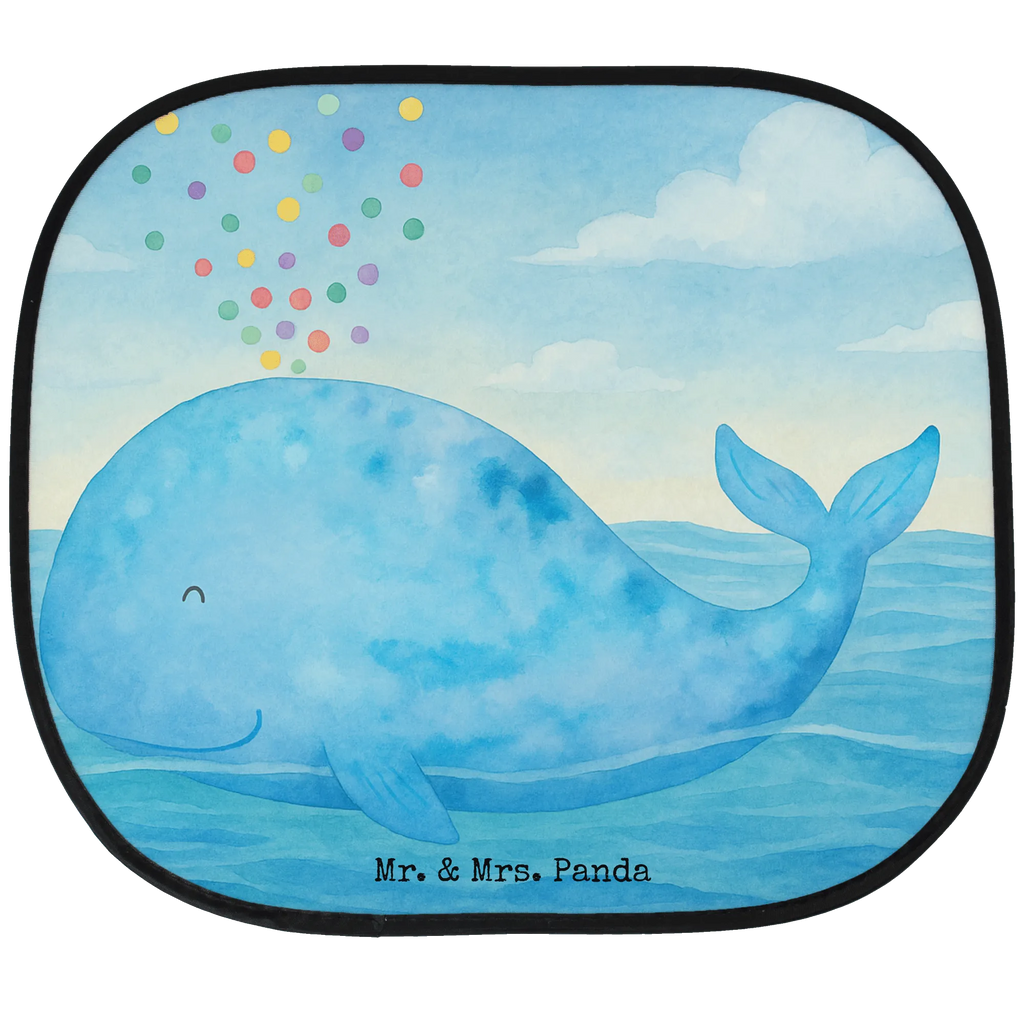 Sonnenschutz Auto Seitenscheibe Wal Konfetti Design