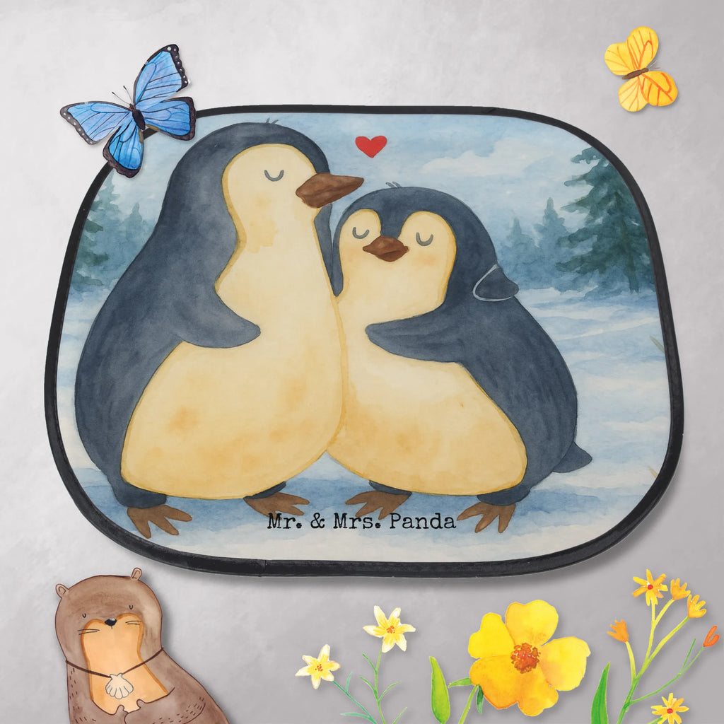 Sonnenschutz Auto Pinguin umarmen Design