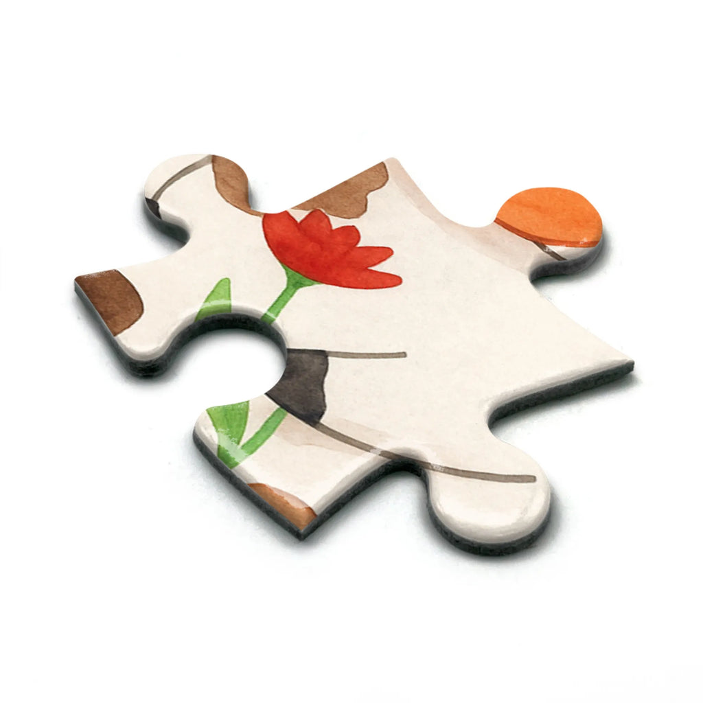 Puzzle Kuh Design Puzzle, Bauernhof, Hoftiere, Landwirt, Landwirtin, Kuh, Kühe, Träume, Flausen, Spruch, Magie, Motivtion, Hof, Milch, Milchkuh