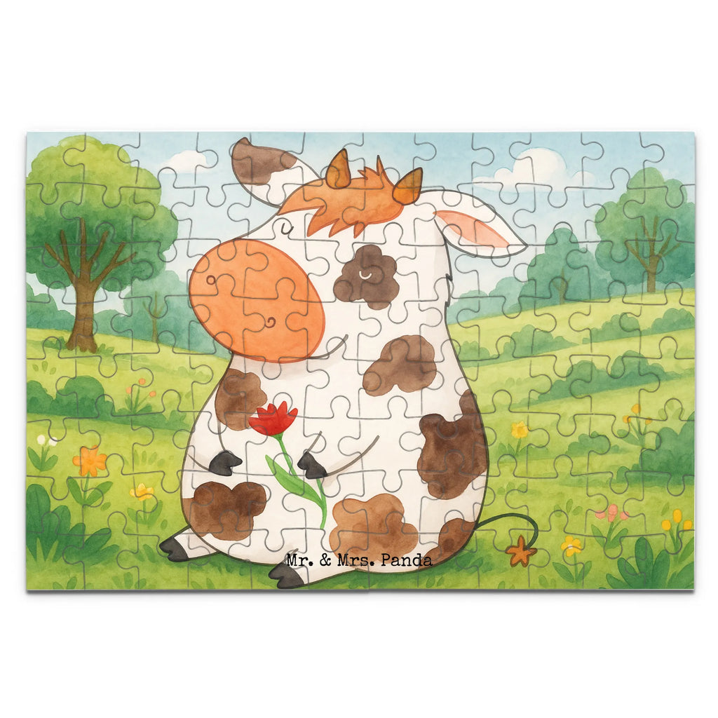 Puzzle Kuh Design Puzzle, Bauernhof, Hoftiere, Landwirt, Landwirtin, Kuh, Kühe, Träume, Flausen, Spruch, Magie, Motivtion, Hof, Milch, Milchkuh