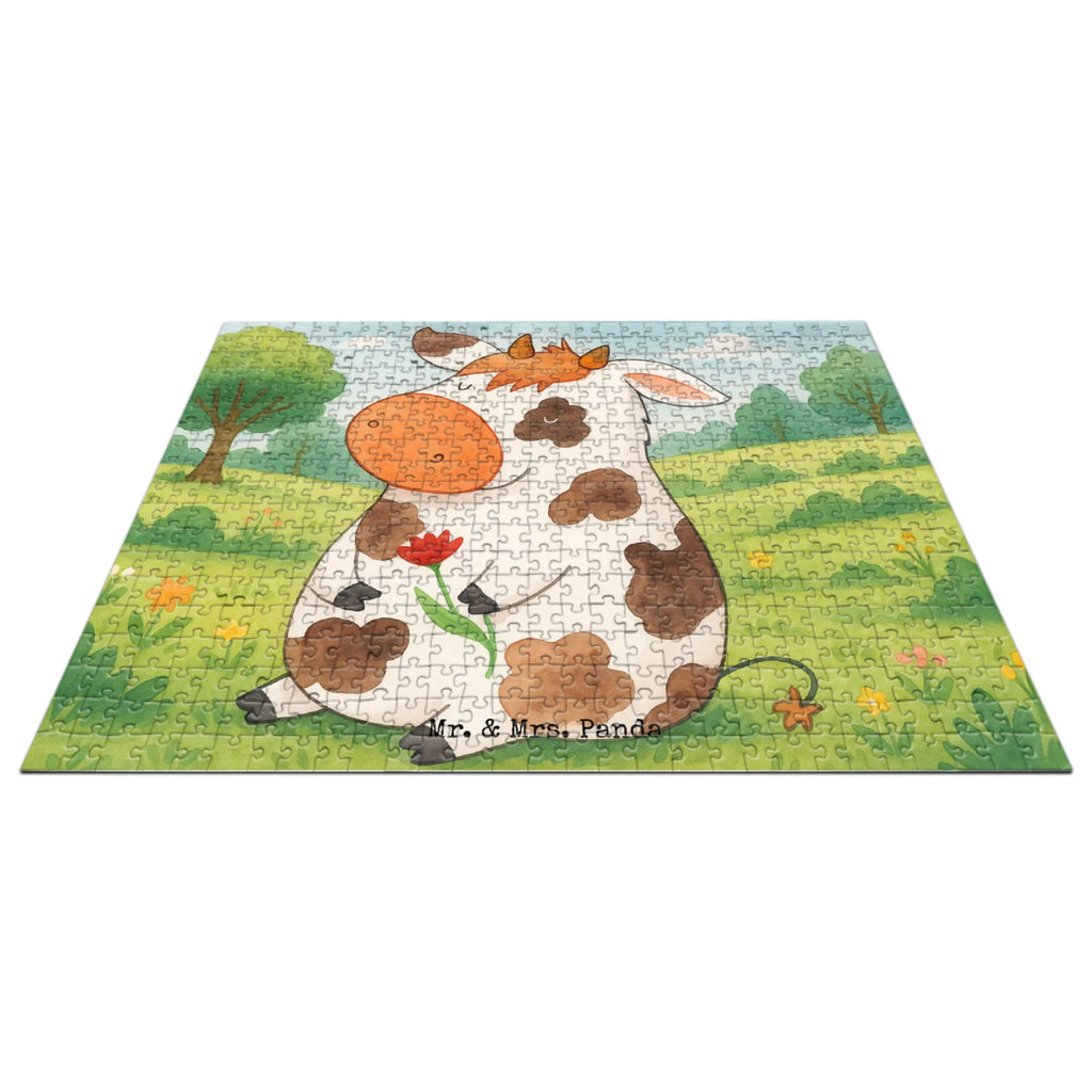 Puzzle Kuh Design Puzzle, Bauernhof, Hoftiere, Landwirt, Landwirtin, Kuh, Kühe, Träume, Flausen, Spruch, Magie, Motivtion, Hof, Milch, Milchkuh