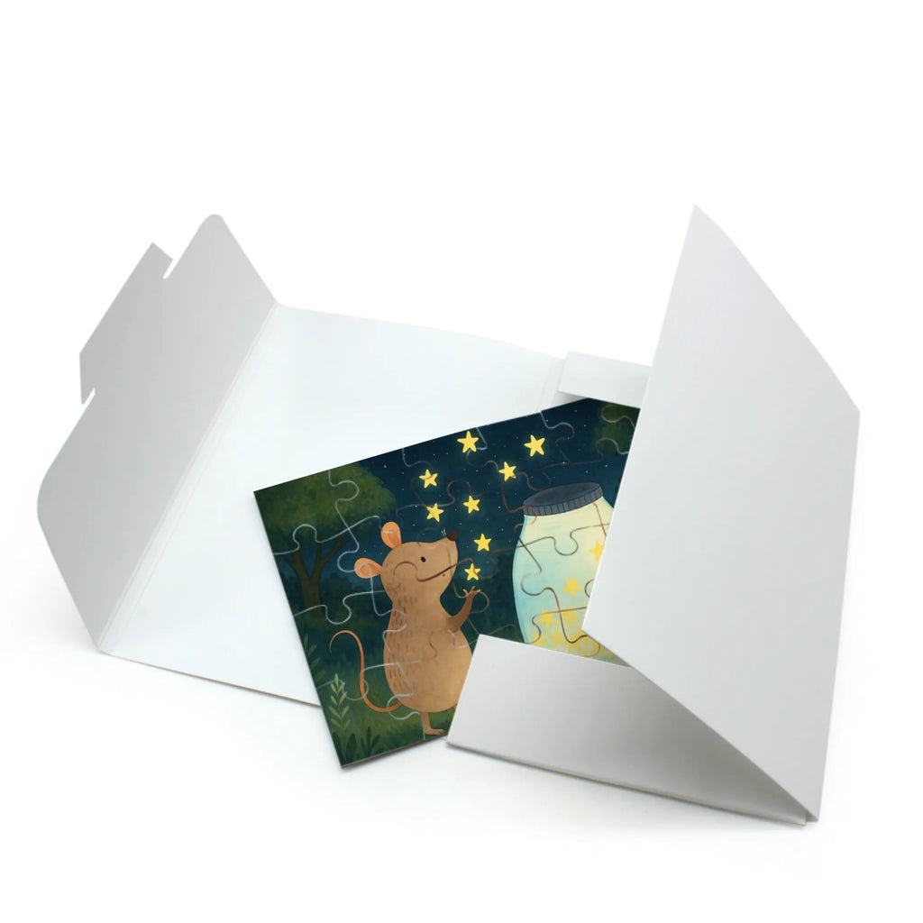 Puzzle Maus Sterne Design Puzzle, Tiermotive, Gute Laune, lustige Sprüche, Tiere, Geburt, Taufgeschenk, Wunsch, erstes Kind, Sterne, Geburtstag, Maus, Kind, Taufe, Träume, Kindergeburtstag, Hoffnung, Schwangerschaft