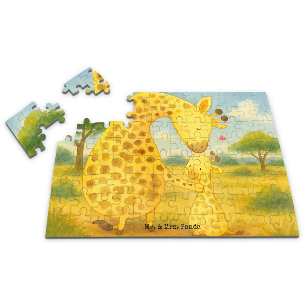 Puzzle Giraffe Kind Design Puzzle, Afrika, Wildtiere, Giraffe, Kind, Mutter, Mama, Tochter, Sohn, Lieblingsmensch