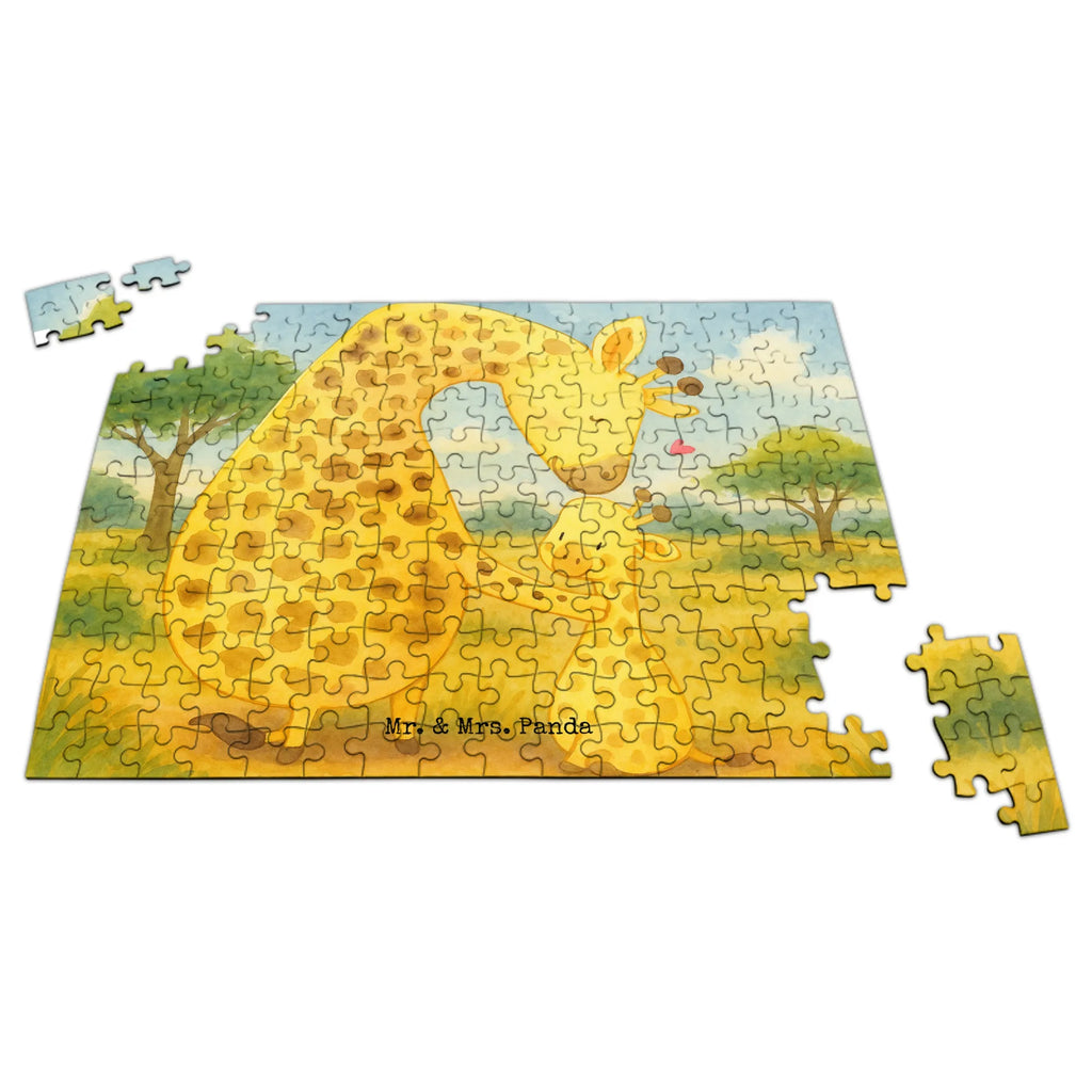 Puzzle Giraffe Kind Design Puzzle, Afrika, Wildtiere, Giraffe, Kind, Mutter, Mama, Tochter, Sohn, Lieblingsmensch