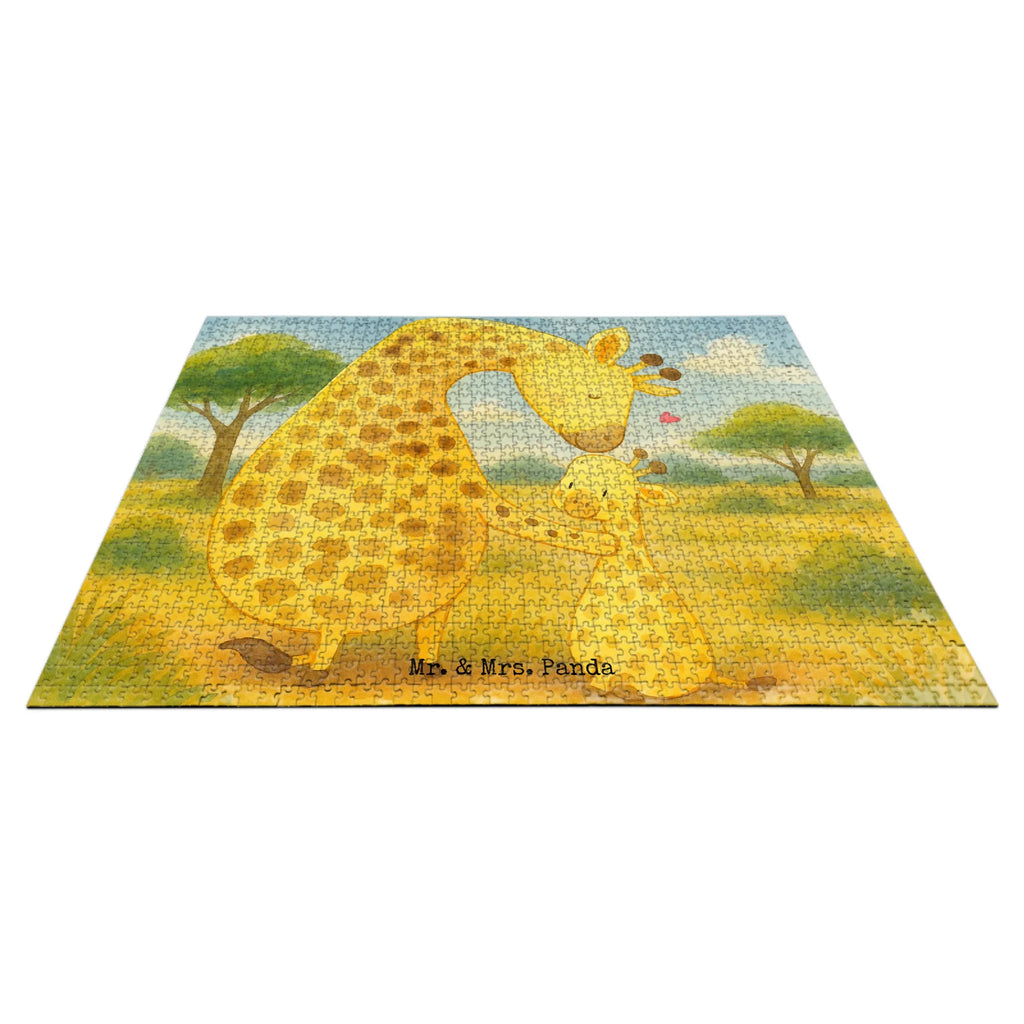 Puzzle Giraffe Kind Design Puzzle, Afrika, Wildtiere, Giraffe, Kind, Mutter, Mama, Tochter, Sohn, Lieblingsmensch