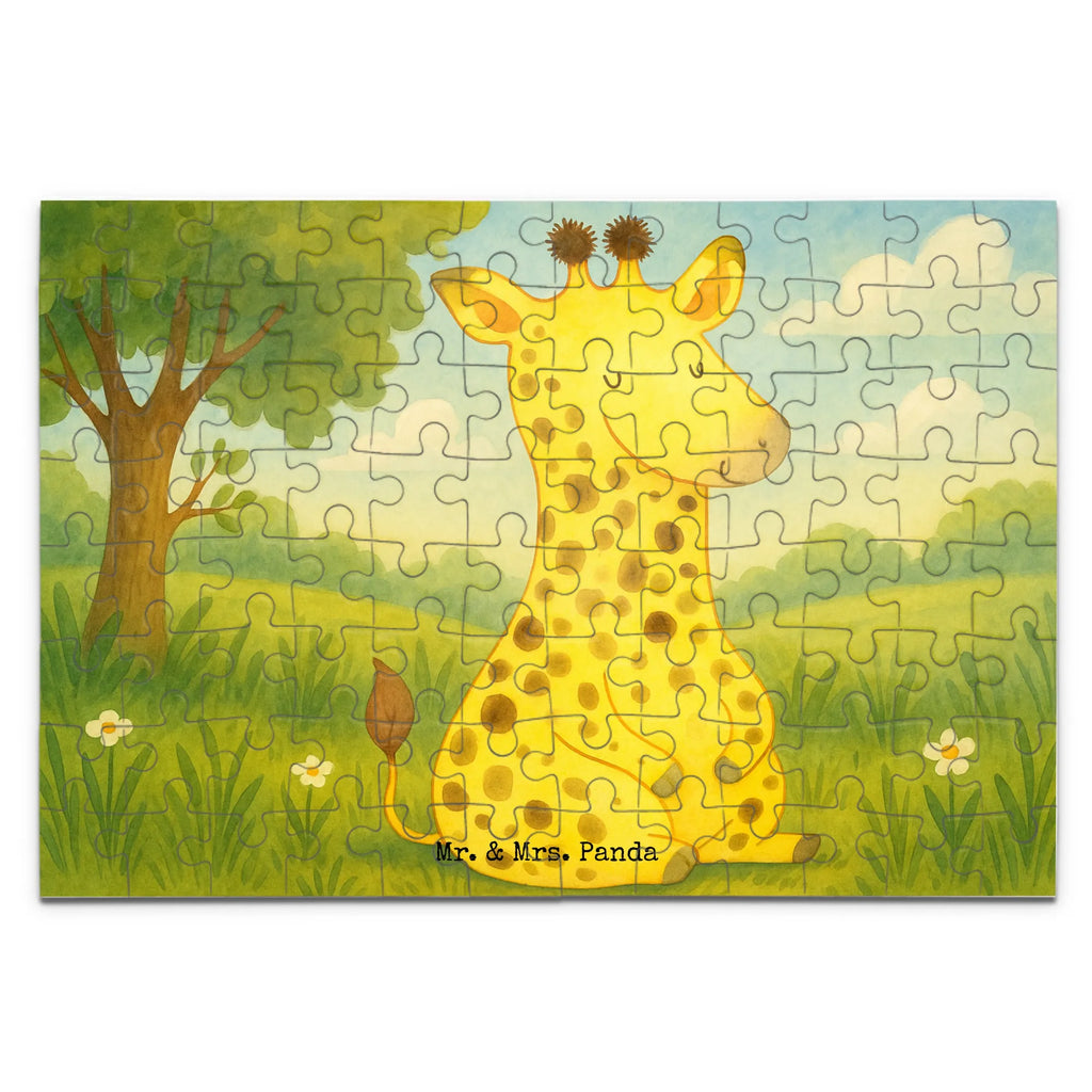 Puzzle Giraffe Zufrieden Design Puzzle, Afrika, Wildtiere, Giraffe, Zufrieden, Glück, Abenteuer