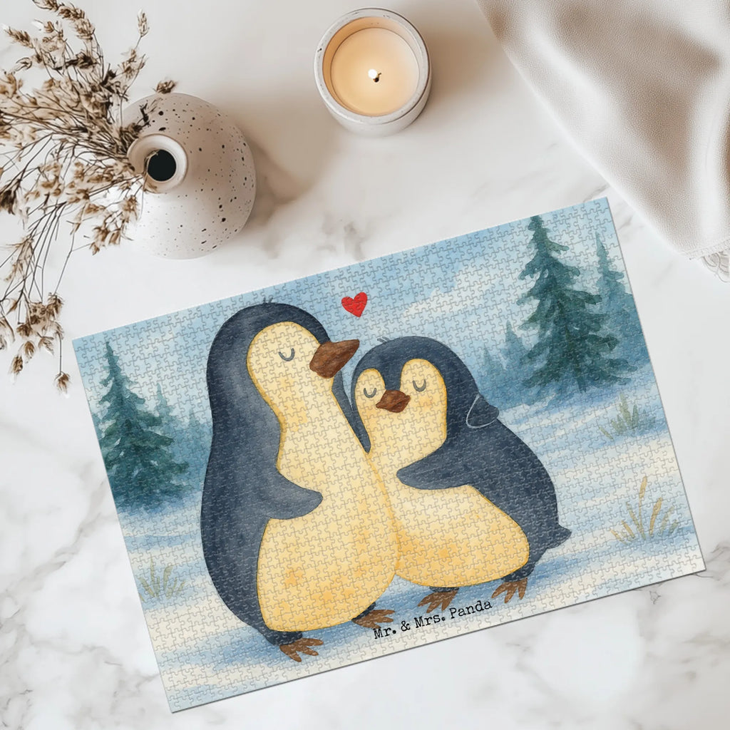 Puzzle Pinguin umarmen Design Puzzle, Pinguin, Liebe, Liebespaar, Liebesbeweis, Liebesgeschenk, Verlobung, Jahrestag, Hochzeitstag, Hochzeit, Hochzeitsgeschenk