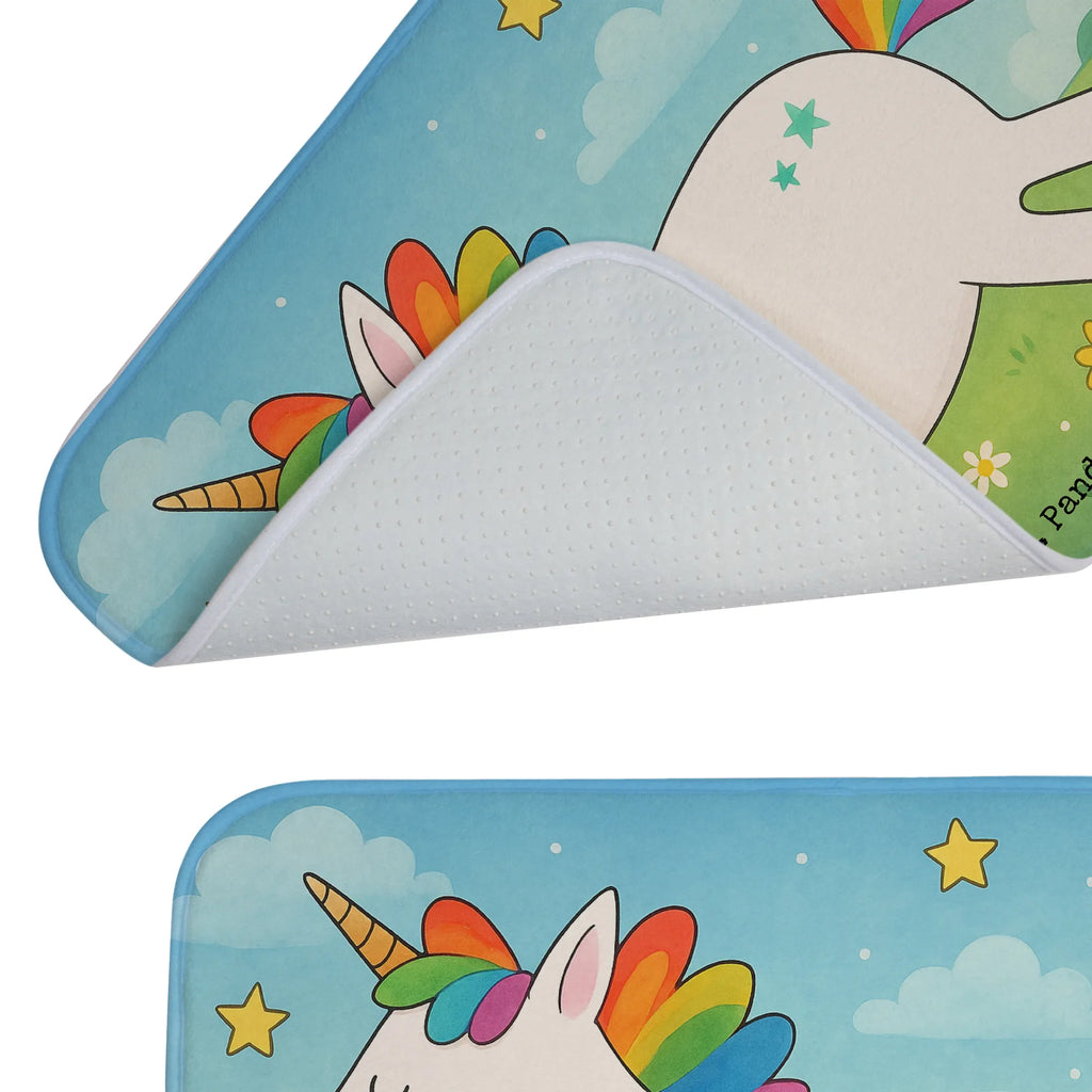 Badematte Einhorn Happy Design Badematte, Badteppich, Duschvorleger, Badezimmerteppich, Badezimmermatte, Badvorleger, Duschmatte, Duschteppich, Badteppiche, Badgarnitur, Badematten, Teppich Badezimmer, Badezimmermatten, Einhorn, Einhörner, Einhorn Deko, Unicorn, glücklich, fröhlich, Spaß, Freude, Lebensfreude, witzig, spannend, Lächeln, Lachen