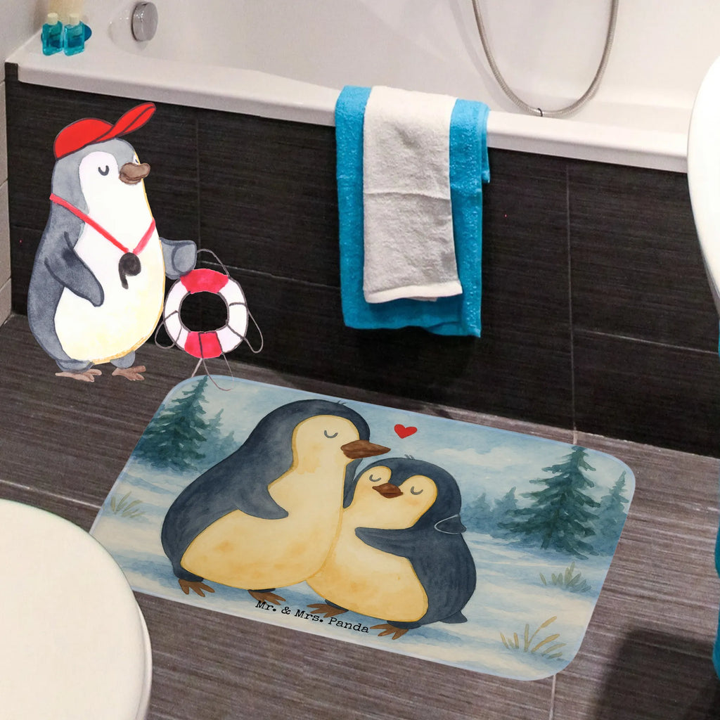 Badematte Pinguin umarmen Design Badematte, Badteppich, Duschvorleger, Badezimmerteppich, Badezimmermatte, Badvorleger, Duschmatte, Duschteppich, Badteppiche, Badgarnitur, Badematten, Teppich Badezimmer, Badezimmermatten, Pinguin, Liebe, Liebespaar, Liebesbeweis, Liebesgeschenk, Verlobung, Jahrestag, Hochzeitstag, Hochzeit, Hochzeitsgeschenk