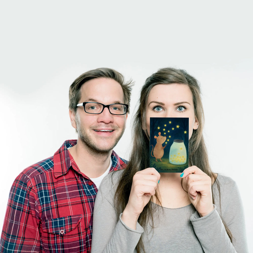 Postkarte Maus Sterne Design einzelkarte, Grußkarte, kunstkarte, Fotokarte, Motivkarte, Postkarte, Ansichtskarte, bildkarte, Postkarten, Kunstkarten, spruchkarte, Ansichtskarten, Designkarte, Tiere, Tiermotive, Gute Laune, Lustige Sprüche, Träume, Geburtstag, Hoffnung, Wunsch, Schwangerschaft, Kindergeburtstag, Taufe, Taufgeschenk, Kind, Geburt, Erstes Kind, Maus, Sterne