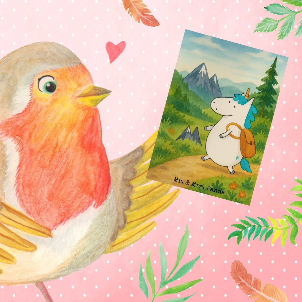 Grußkarte Einhorn Bergsteiger Design Grußkarte, Klappkarte, Einladungskarte, Glückwunschkarte, Hochzeitskarte, Geburtstagskarte, Karte, Ansichtskarten, Einhorn, Einhörner, Einhorn Deko, Unicorn, Bergsteiger, Abenteuer, Berge, Abenteurer, Weltenbummler, Weltreise, Reisen, Urlaub, Entdecker