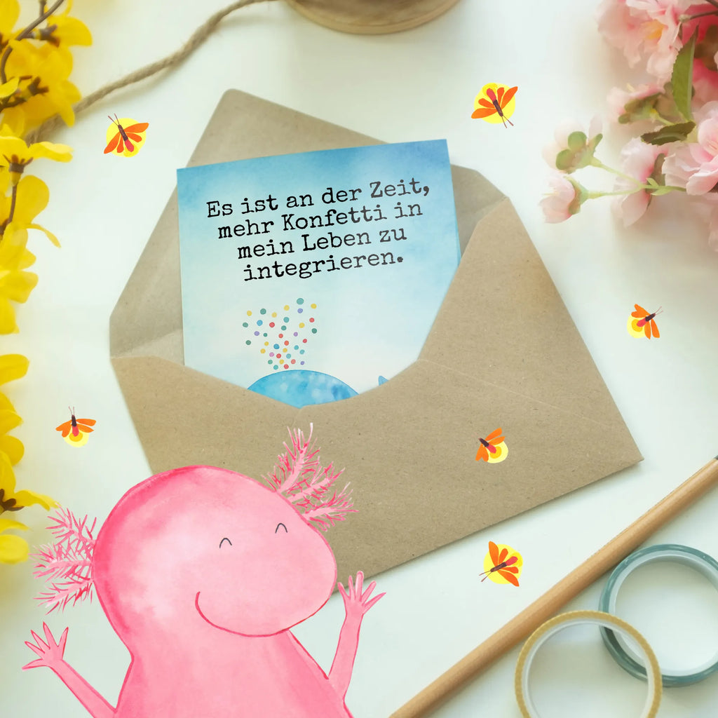 Grußkarte Wal Konfetti Design Grußkarte, Klappkarte, Einladungskarte, Glückwunschkarte, Hochzeitskarte, Geburtstagskarte, Karte, Ansichtskarten, Meerestiere, Meer, Urlaub, Wal, Konfetti, Wale, Motivation, Neuanfang, Trennung, Diät, Abnehmen, Neustart, Lebensabschnitt, Geburtstag