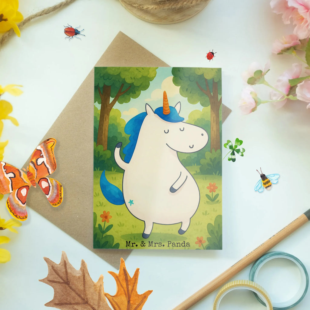 Greetings card unicorn Man Design Grußkarte, Klappkarte, Einladungskarte, Glückwunschkarte, Hochzeitskarte, Geburtstagskarte, Karte, Ansichtskarten, Einhorn, Einhörner, Einhorn Deko, Unicorn, cool, Mann, Freundin, Familie, bester Freund, BFF, Party, hübsch, beste