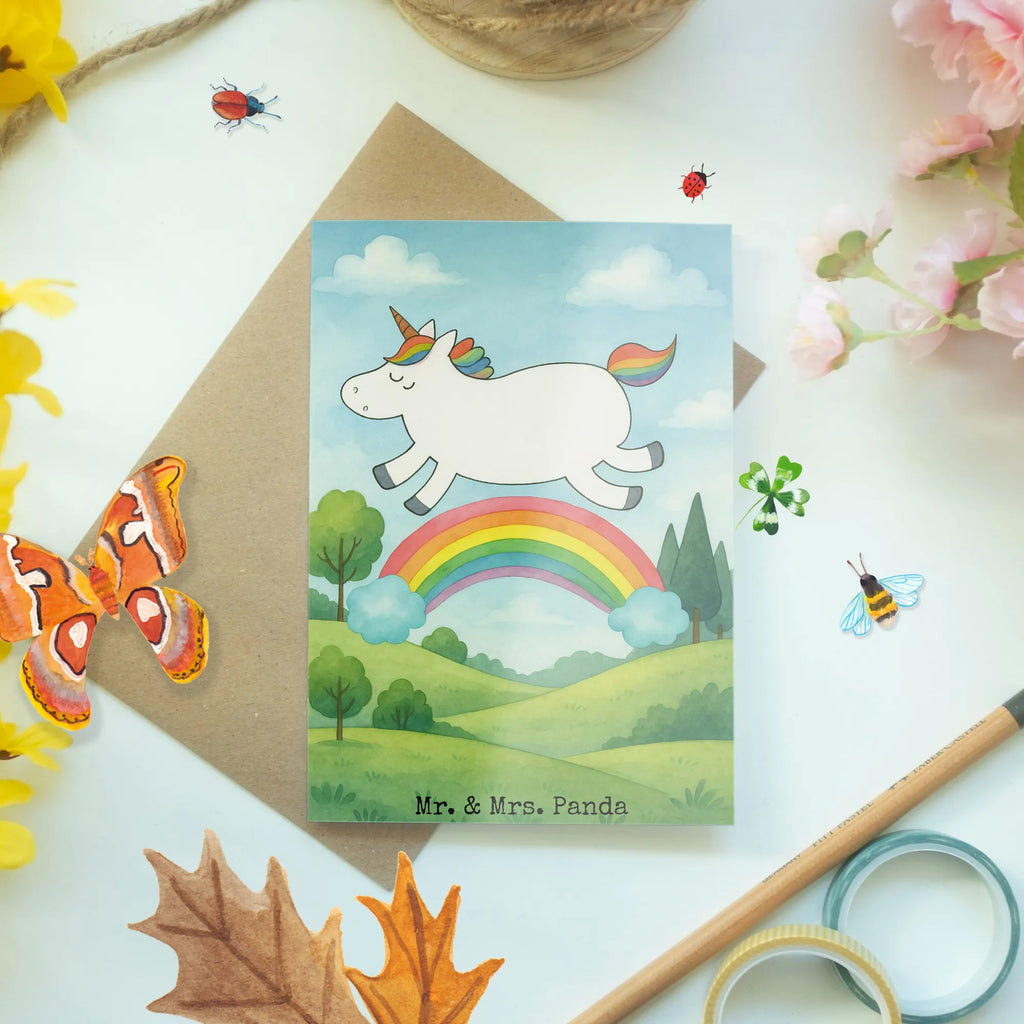 Greetings card unicorn rainbow Design Grußkarte, Klappkarte, Einladungskarte, Glückwunschkarte, Hochzeitskarte, Geburtstagskarte, Karte, Ansichtskarten, Einhorn, Einhörner, Einhorn Deko, Unicorn, Regenbogen, Glitzer, Einhornpower, Erwachsenwerden, Einhornautobahn