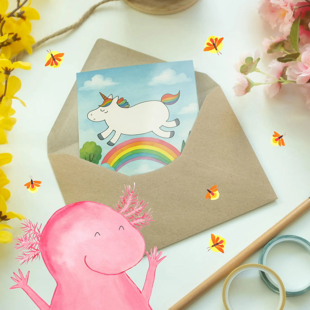 Greetings card unicorn rainbow Design Grußkarte, Klappkarte, Einladungskarte, Glückwunschkarte, Hochzeitskarte, Geburtstagskarte, Karte, Ansichtskarten, Einhorn, Einhörner, Einhorn Deko, Unicorn, Regenbogen, Glitzer, Einhornpower, Erwachsenwerden, Einhornautobahn