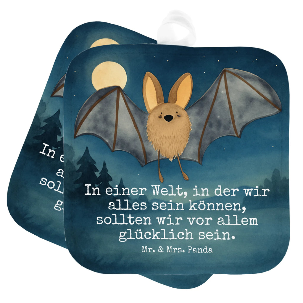 2er Set Topflappen  Fledermaus Flügel Design