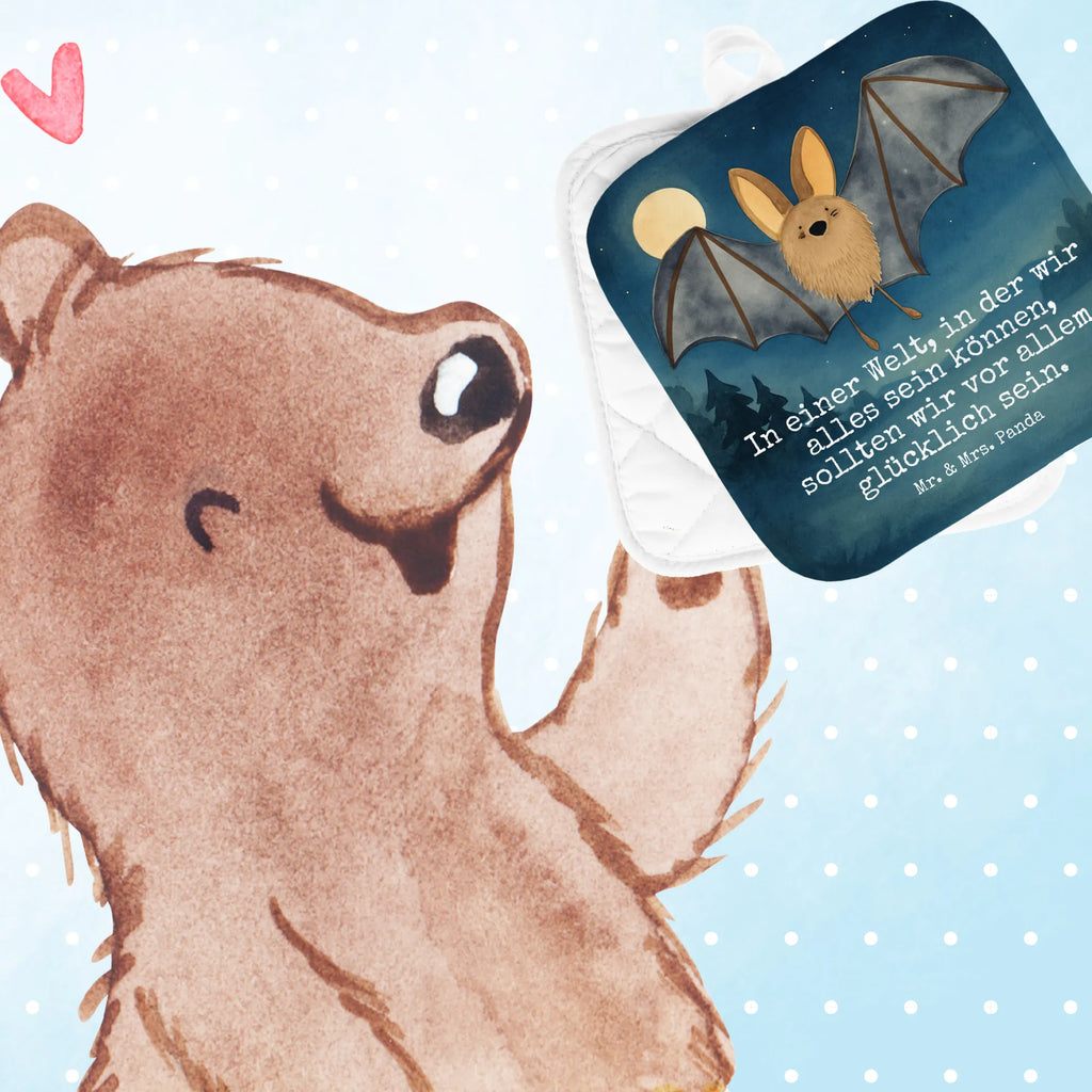 2er Set Topflappen  Fledermaus Flügel Design