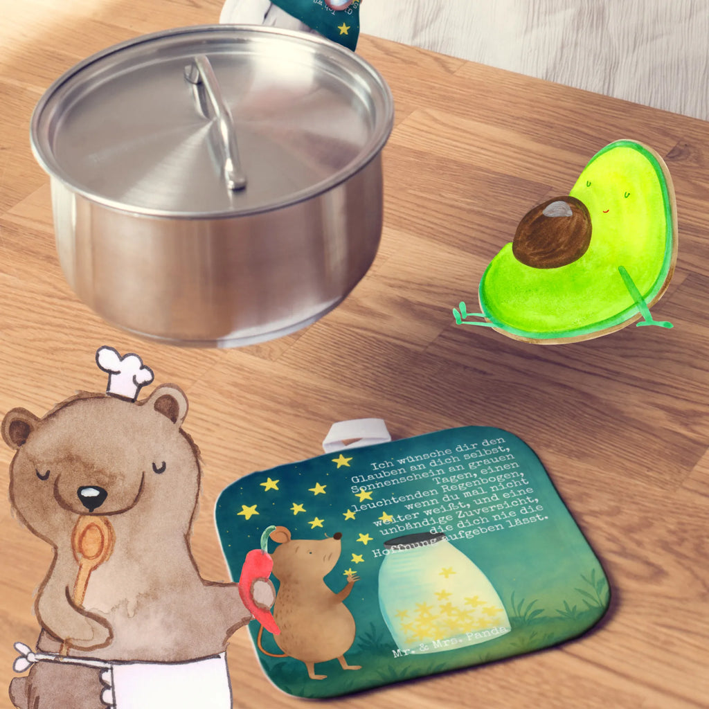 2er Set Topflappen  Maus Sterne Design