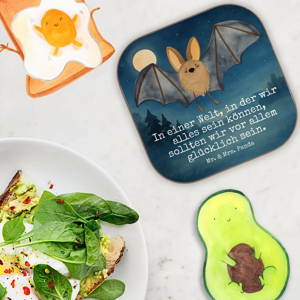 Untersetzer Fledermaus Flügel Design