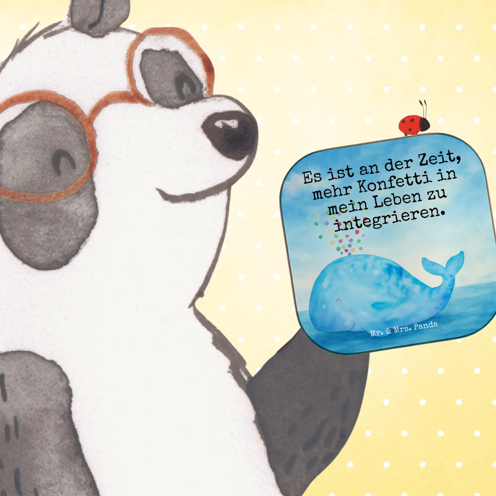 Untersetzer Wal Konfetti Design